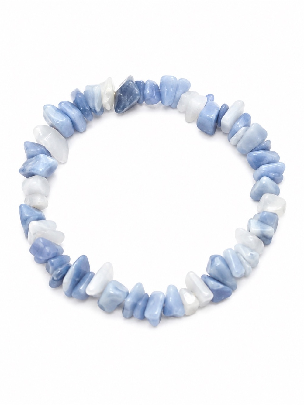 Delicate Blue Beaded Stretch Bracelet • BRAND NEW - Picture 2 of 2
